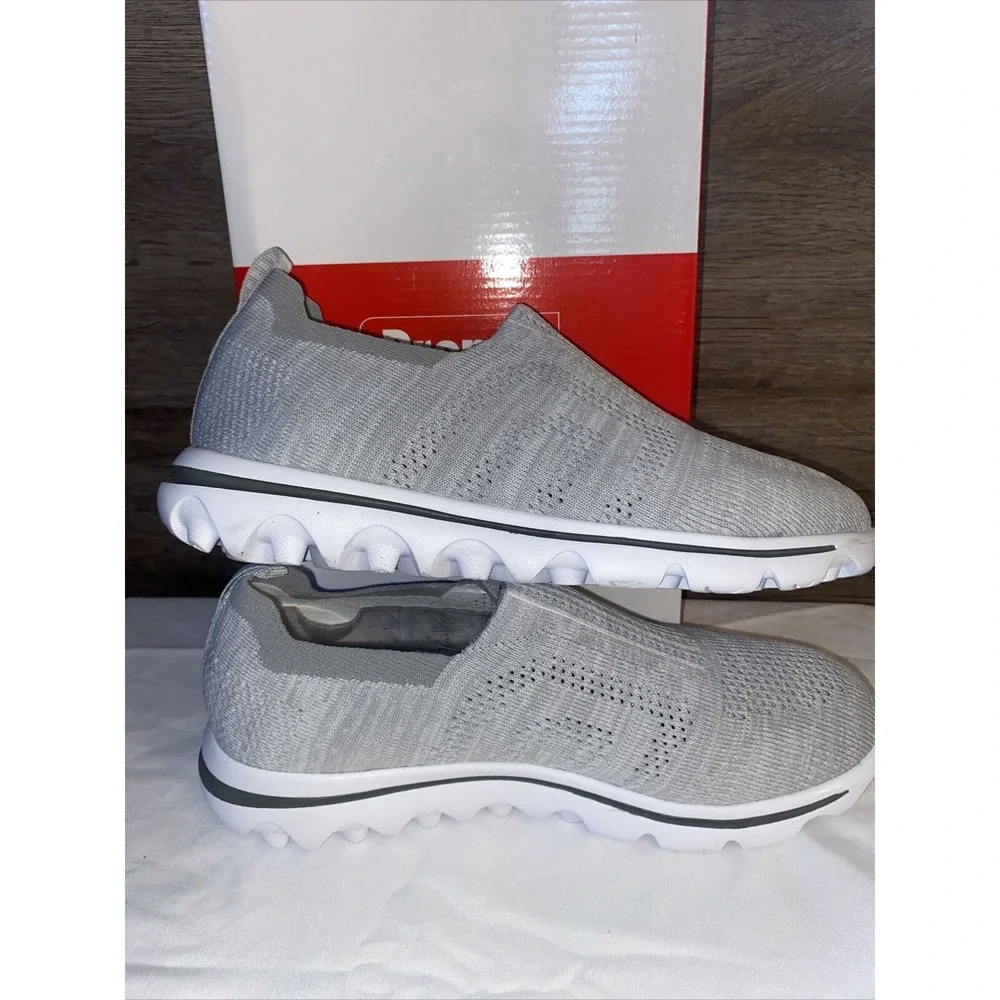 NIB Propet Travelactiv Stretch Womens Slip‎ On Sneakers, sz 8.5 Xtra Wide